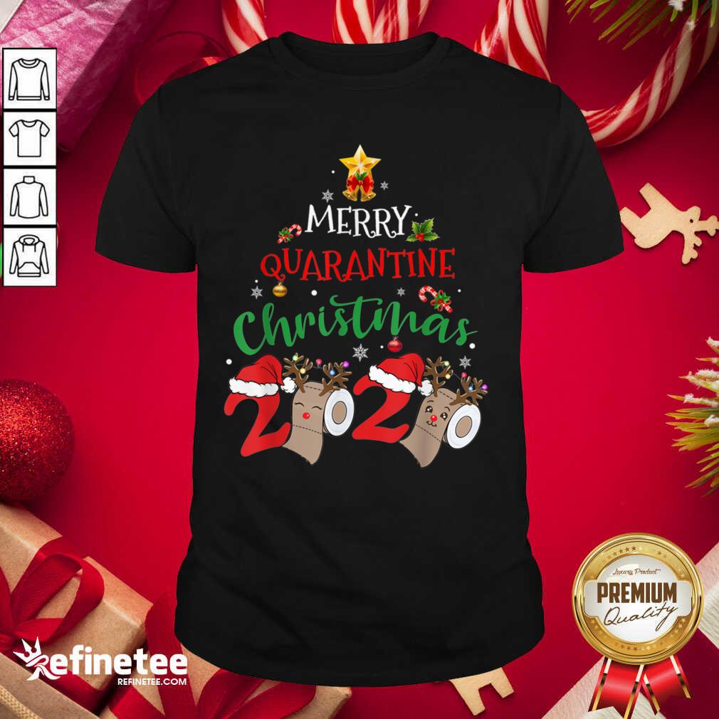 Great Merry Quarantine Christmas 2020 Pajamas Matching Family Gift Shirt - Design By Refinetee.com