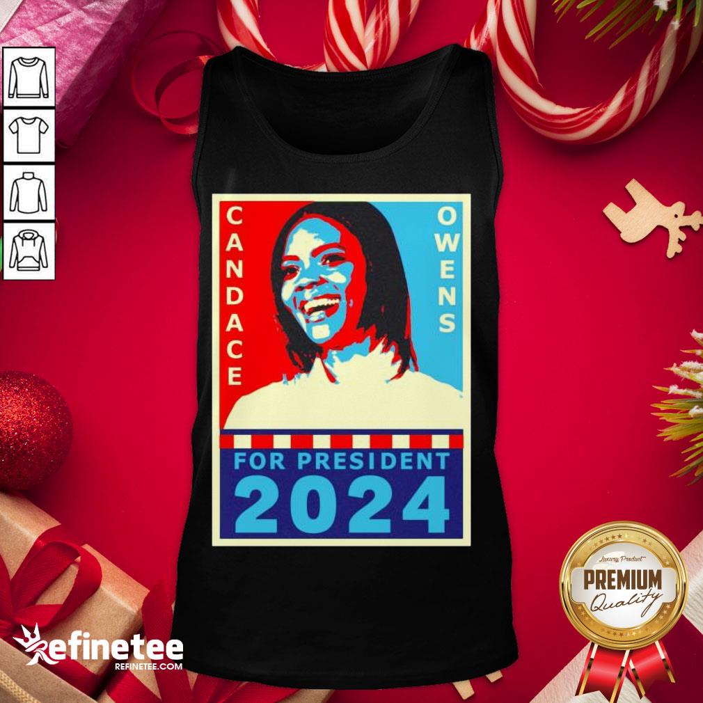 Happy Candace Owens For President 2024 Tank-Top - Design By Refinetee.com Happy Candace Owens For President 2024 Tank-Top - Design By Refinetee.com