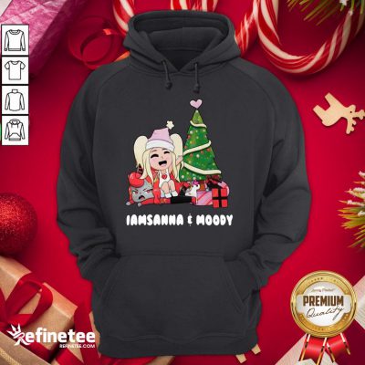 Happy Iamsanna And Moody Christmas Hoodie - Design By Refinetee.com