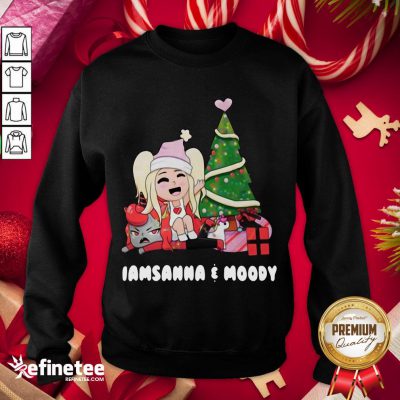 Happy Iamsanna And Moody Christmas Sweatshirt - Design By Refinetee.com