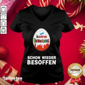 Happy Keine Uberraschung Schon Wieder Besoffen V-neck - Design By Refinetee.com