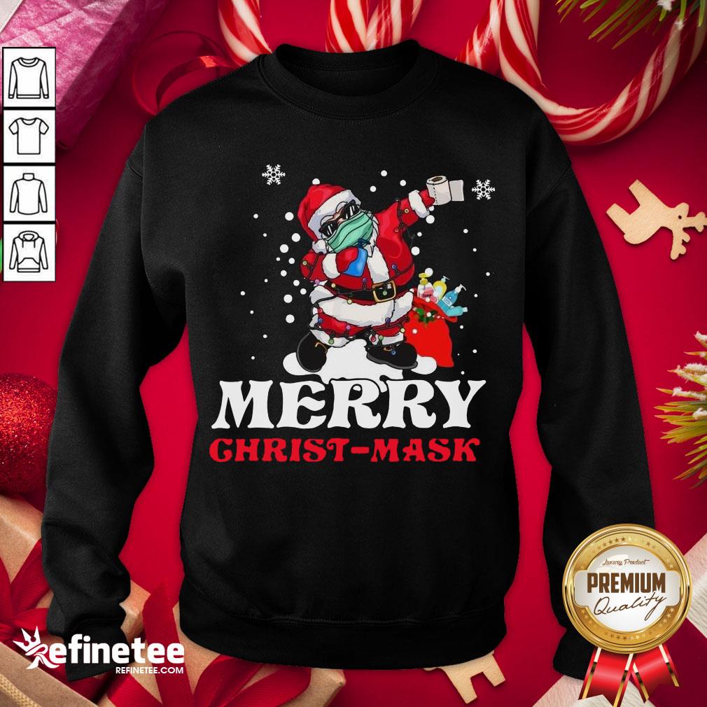 Happy Merry Christmask 2020 Dabbing Santa Toilet Paper Christmas Sweatshirt- Design By Refinetee.com Happy Merry Christmask 2020 Dabbing Santa Toilet Paper Christmas Sweatshirt- Design By Refinetee.com