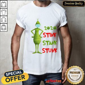 Happy The Grinch Face Mask Coronavirus 2020 Stink Stank Stunk Christmas Shirt- Design By Refinetee.com