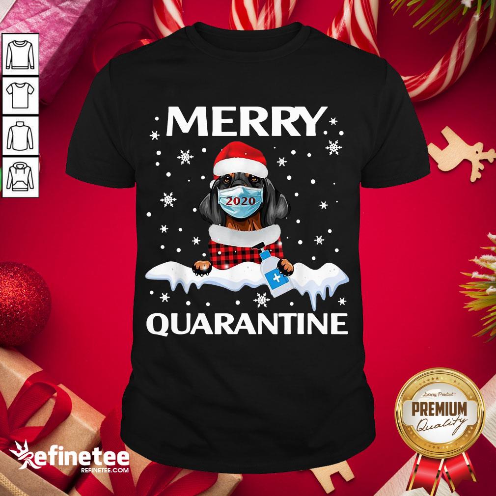 Hot Dog Dachshund Face Mask Merry Christmas Quarantine Sweat Shirt=
