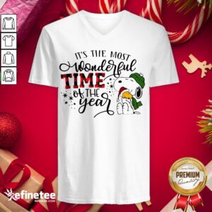 Hot It's The Most Wonderful Time Of The Year V-neck - Design By Refinetee.com