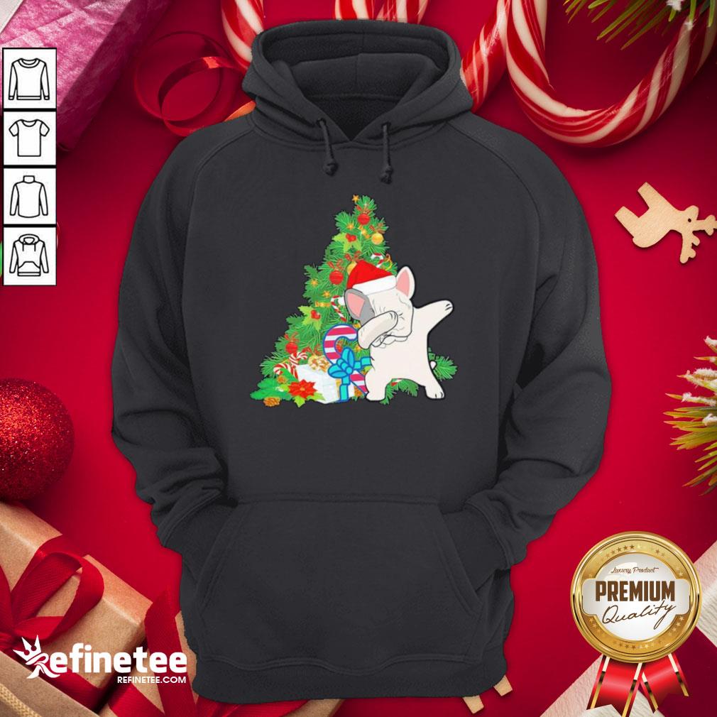 Hot Pug Dabbing Santa Christmas Tree Hoodie - Design By Refinetee.com Hot Pug Dabbing Santa Christmas Tree Hoodie - Design By Refinetee.com