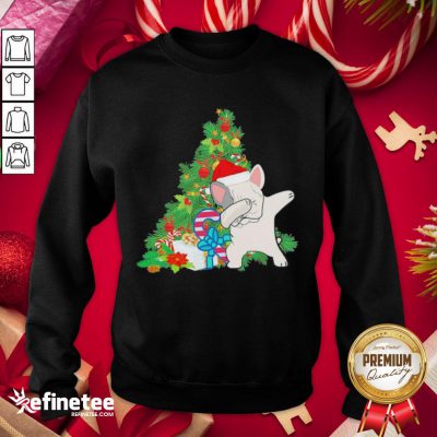 Hot Pug Dabbing Santa Christmas Tree Sweatshirt - Design By Refinetee.com