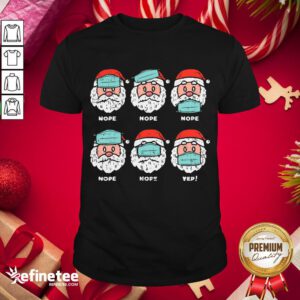 Hot Santa Face Mask Funny Christmas Xmas Quarantine Pajamas Gift Shirt- Design By Refinetee.com