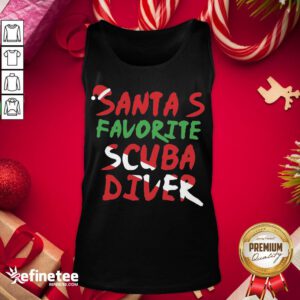 Hot Santa's Favorite Scuba Diver Tank-Top - Design By Refinetee.com