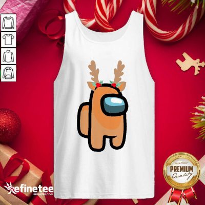Lovely Among Us Reindeer Christmas 2020 Tank Top - Design By Refinetee.com