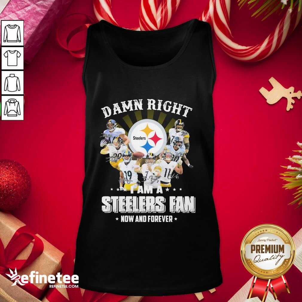 Lovely So Damn Right I Am A Pittsburgh Steelers Fan Now And Forever Signature Tank Top - Design By Refinetee.com So Damn Right I Am A Pittsburgh Steelers Fan Now And Forever Signature Tank Top - Design By Refinetee.com