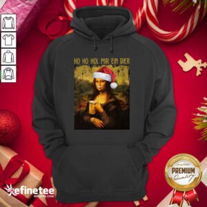 Nice Ho Ho Hol Mir Ein Bier Christmas Hoodie - Design By Refinetee.com