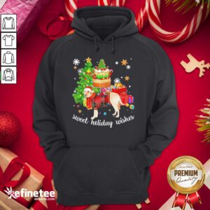 Nice Labrador Retriever Santa Sweet Holiday Wishes Christmas Hoodie - Design By Refinetee.com