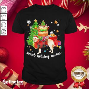 Nice Labrador Retriever Santa Sweet Holiday Wishes Christmas Shirt- Design By Refinetee.com