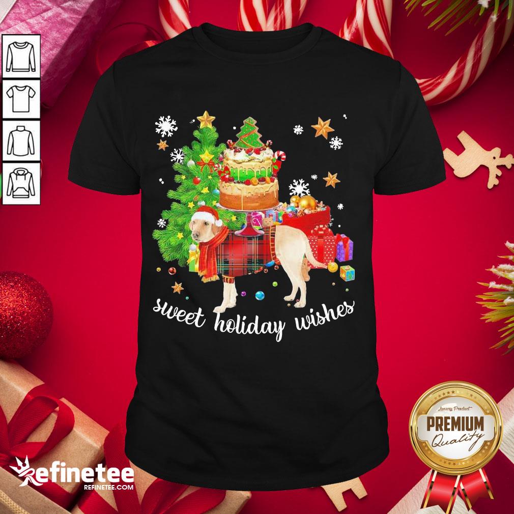 Nice Labrador Retriever Santa Sweet Holiday Wishes Christmas Shirt- Design By Refinetee.com