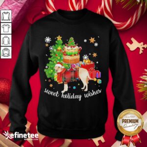 Nice Labrador Retriever Santa Sweet Holiday Wishes Christmas Sweatshirt - Design By Refinetee.com