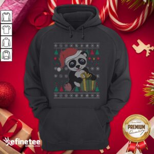 Nice Panda Bear Ugly Christmas Xmas Hoodie - Design By Refinetee.com