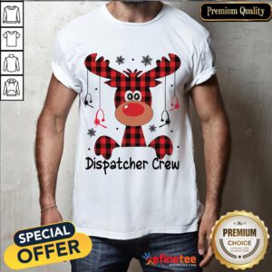 Nice Reindeer Dispatcher Crew Christmas Shirt- Design By Refinetee.com