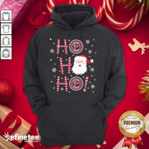 Nice Santa Claus Ho Ho Ho Atlanta Falcons Christmas Hoodie - Design By Refinetee.com