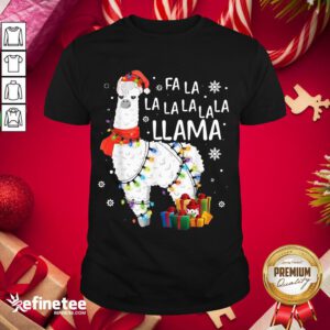 Official Fa La La Llama Christmas Shirt- Design By Refinetee.com