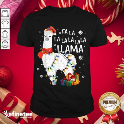 Official Fa La La Llama Christmas Shirt- Design By Refinetee.com