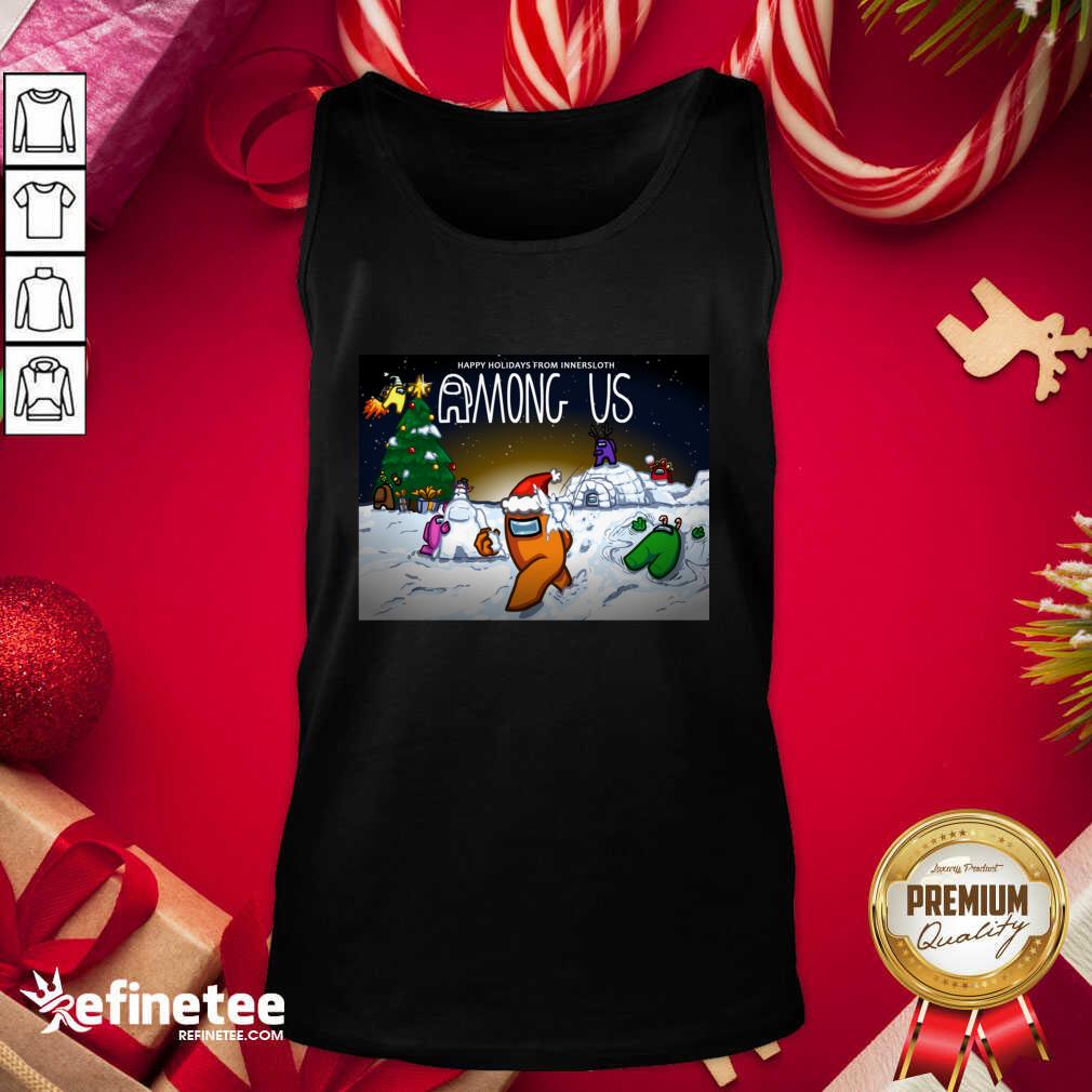Official Holidays from Innersloth Among Us Christmas Tank Top - Design By Refinetee.com Official Holidays from Innersloth Among Us Christmas Tank Top - Design By Refinetee.com