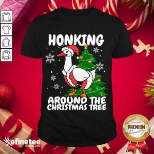 Official Honking Around The Christmas Tree Duck Noel Trending Shirt- Design By Refinetee.com