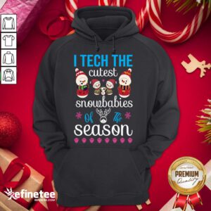 Official I Teach The Cutest Snowbabies Of The Season Christmas Cute Funny Teacher Gift Hoodie - Design By Refinetee.com