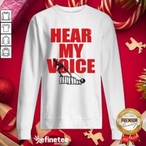 Official Kublaikhantx Merch Hear My Voice Sweatshirt - Design By Refinetee.com