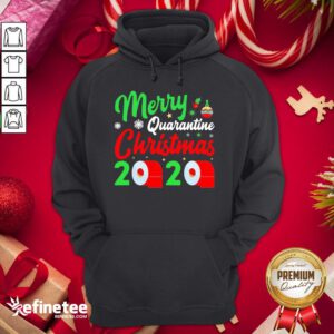 Official Merry Quarantine Christmas 2020 Funny- Design By Refinetee.com Pajamas Gift Hoodie