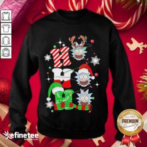 Official Rick Sanchez Ho Ho Ho Gorgeous Christmas Ornament Sweatshirt - Design By Refinetee.com
