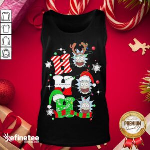 Official Rick Sanchez Ho Ho Ho Gorgeous Christmas Ornament Tank-Top - Design By Refinetee.com