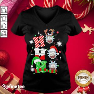 Official Rick Sanchez Ho Ho Ho Gorgeous Christmas Ornament V-neck - Design By Refinetee.com