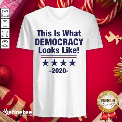 Official This Is What Democracy Looks Like V-neck - Design By Refinetee.com
