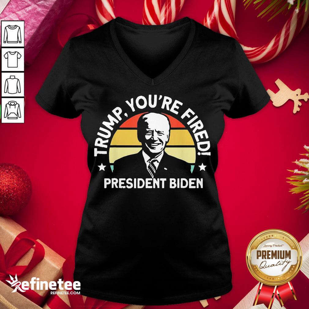 Official Trump, You're Fident President Biden V-neck - Design By Refinetee.com Official Trump, You're Fident President Biden V-neck - Design By Refinetee.com
