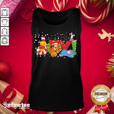 Original Pooh And Friend Joy Christmas Tank-Top - Design By Refinetee.com