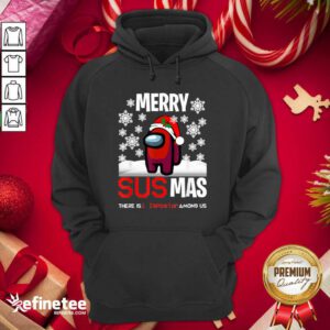 Perfect Among Us Merry Sus Mas Christmas Hoodie - Design By Refinetee.com