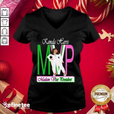 Perfect Kamala Harris Mvp Madam Vice President V-neck - Design By Refinetee.com