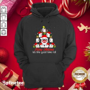 Perfect Merry Christmas Let The Good Time Roll Santa Face Mask 2020 Toilet Paper Xmas Tree Hoodie - Design By Refinetee.com