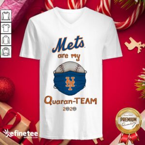 Perfect New York Mets Tiny Turnip Infant Quaranteam V-neck - Design By Refinetee.com