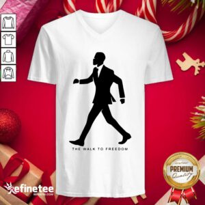 Perfect The Walk To Freedom V-neck - Design By Refinetee.com