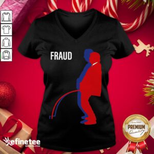 Perfect Trump And Biden Fraud V-neck - Design By Refinetee.com