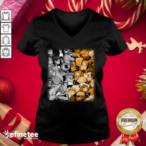 Premium Cartoon Network Vs Nickelodeon V-neck - Design By Refinetee.com