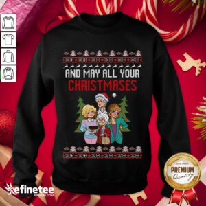 Premium Golden Girls Christmas Ugly Sweatshirt - Design By Refinetee.com