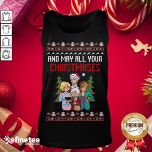 Premium Golden Girls Christmas Ugly Tank-Top - Design By Refinetee.com