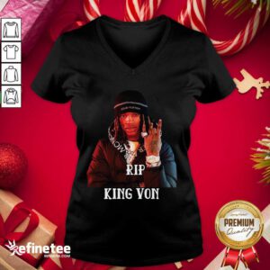 Premium RIP King Won V-neck - Design By Refinetee.com