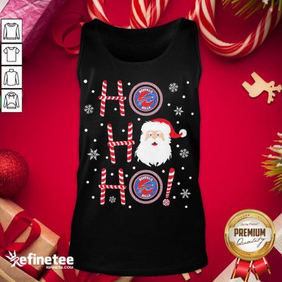 Premium Santa Claus Ho Ho Ho Buffalo Bills Christmas Tank-Top - Design By Refinetee.com