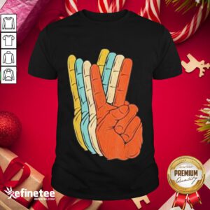Premium Vintage Retro Peace Vintage Shirt- Design By Refinetee.com