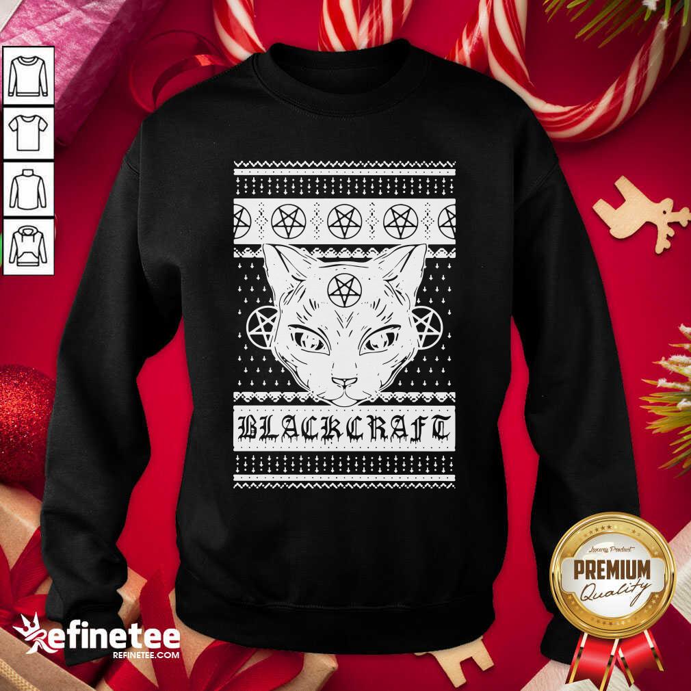 Pretty Cat Craft Ugly Christmas Sweatshirt - Design By Refinetee.com Cat Craft Ugly Christmas Sweatshirt - Design By Refinetee.com