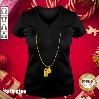 Pretty Coach Prime Whistle Tee V-neck - Design By Refinetee.com